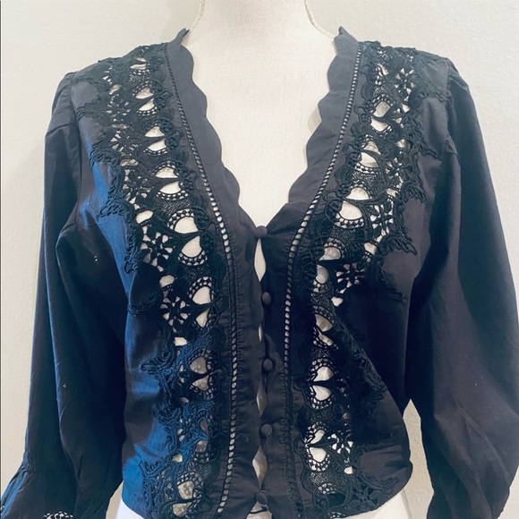 Free People Louella Embroidered Cotton Top - Picture 8 of 14